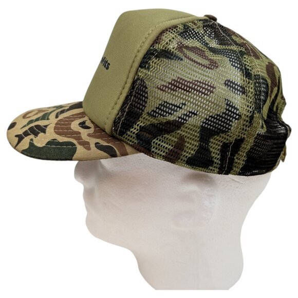 Vintage Aim For Profits Mesh Camo Hat Cap Trucker Adjustable *READ - Picture 3 of 11